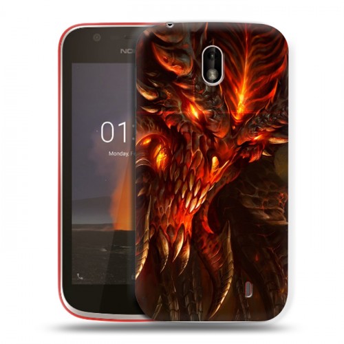 Дизайнерский пластиковый чехол для Nokia 1 Diablo