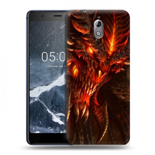 Дизайнерский силиконовый чехол для Nokia 3.1 Diablo