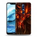 Дизайнерский пластиковый чехол для Nokia 5.1 Plus Diablo