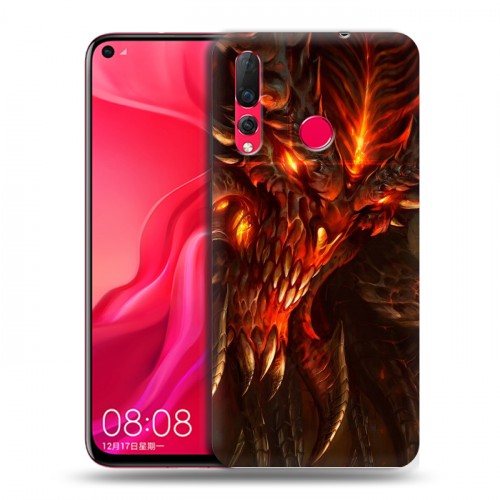 Дизайнерский пластиковый чехол для Huawei Nova 4 Diablo