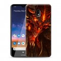 Дизайнерский пластиковый чехол для Nokia 2.2 Diablo