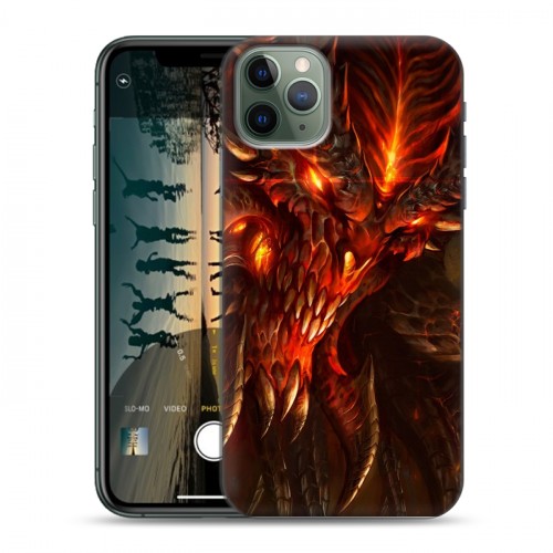 Дизайнерский пластиковый чехол для Iphone 11 Pro Diablo