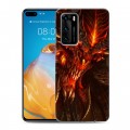 Дизайнерский пластиковый чехол для Huawei P40 Diablo