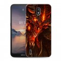 Дизайнерский силиконовый чехол для Nokia 1.3 Diablo