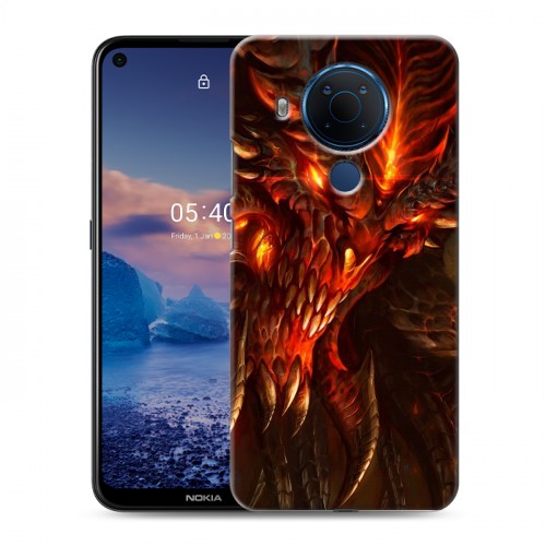 Дизайнерский силиконовый чехол для Nokia 5.4 Diablo