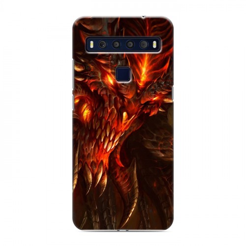 Дизайнерский пластиковый чехол для TCL 10L Diablo