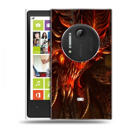 Дизайнерский пластиковый чехол для Nokia Lumia 1020 Diablo
