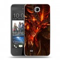 Дизайнерский пластиковый чехол для HTC Desire 300 Diablo