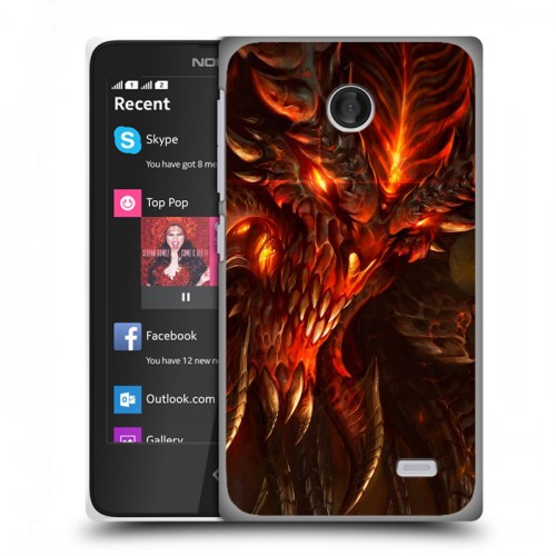 Дизайнерский пластиковый чехол для Nokia X Diablo