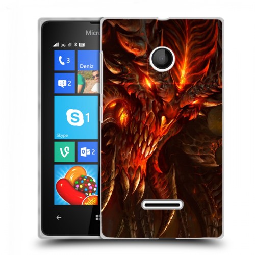 Дизайнерский пластиковый чехол для Microsoft Lumia 435 Diablo