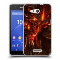 Дизайнерский пластиковый чехол для Sony Xperia E4g Diablo