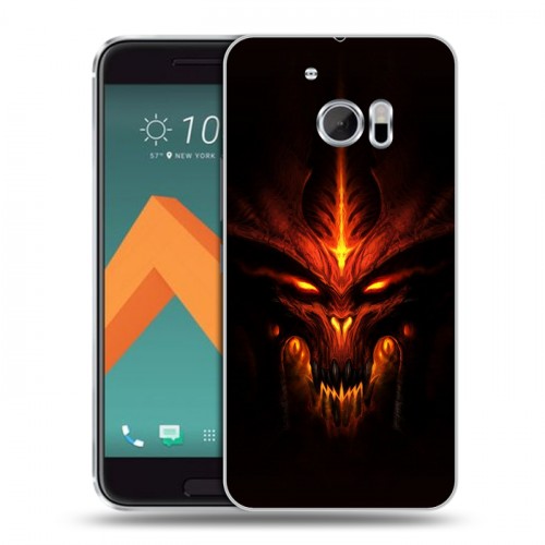 Дизайнерский пластиковый чехол для HTC 10 Diablo