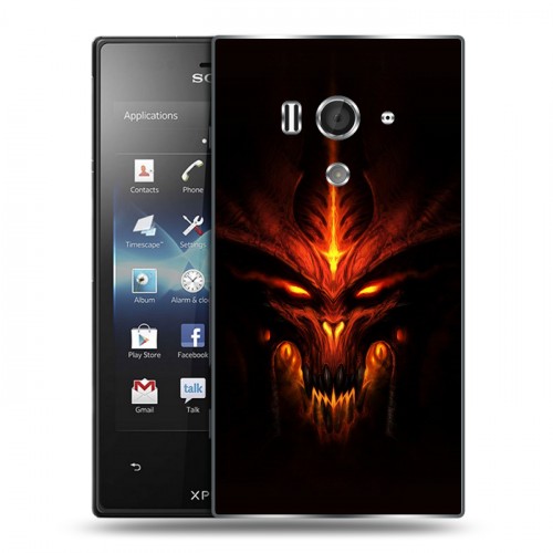 Дизайнерский пластиковый чехол для Sony Xperia acro S Diablo