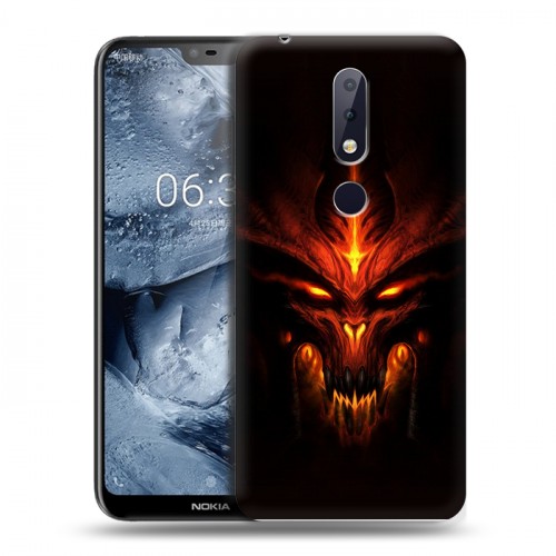 Дизайнерский силиконовый чехол для Nokia 6.1 Plus Diablo