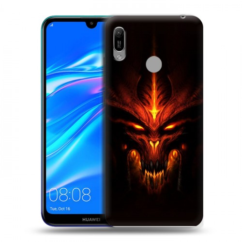 Дизайнерский пластиковый чехол для Huawei Y6 (2019) Diablo