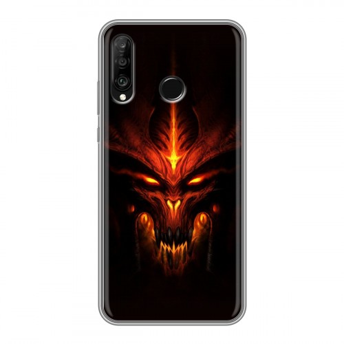 Дизайнерский силиконовый чехол для Huawei P30 Lite Diablo