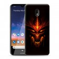 Дизайнерский пластиковый чехол для Nokia 2.2 Diablo