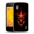 Дизайнерский пластиковый чехол для LG Google Nexus 4 Diablo