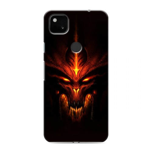 Дизайнерский пластиковый чехол для Google Pixel 4a Diablo