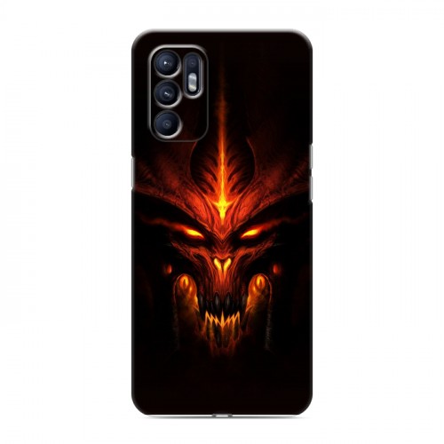 Дизайнерский силиконовый с усиленными углами чехол для OPPO Reno6 Diablo