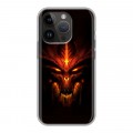 Дизайнерский силиконовый чехол для Iphone 14 Pro Diablo