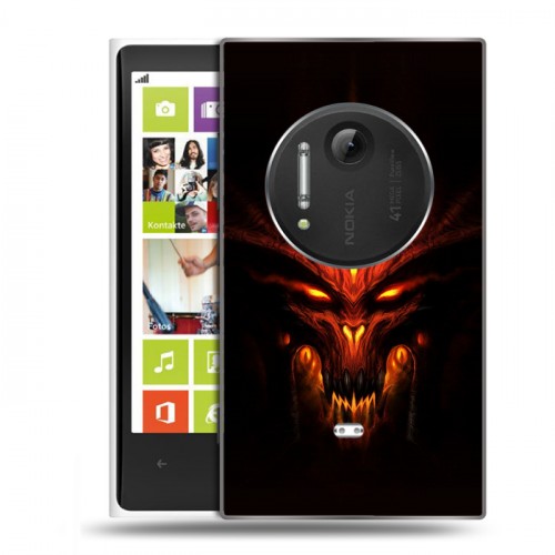 Дизайнерский пластиковый чехол для Nokia Lumia 1020 Diablo