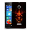 Дизайнерский пластиковый чехол для Microsoft Lumia 435 Diablo