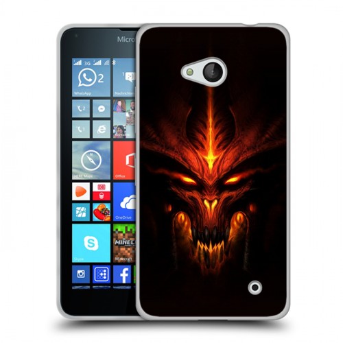 Дизайнерский пластиковый чехол для Microsoft Lumia 640 Diablo