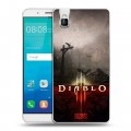 Дизайнерский пластиковый чехол для Huawei ShotX Diablo