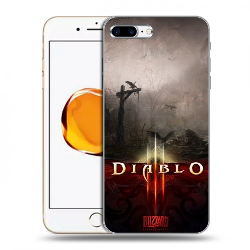 Дизайнерский пластиковый чехол для Iphone 7 Plus / 8 Plus Diablo