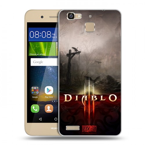 Дизайнерский пластиковый чехол для Huawei GR3 Diablo