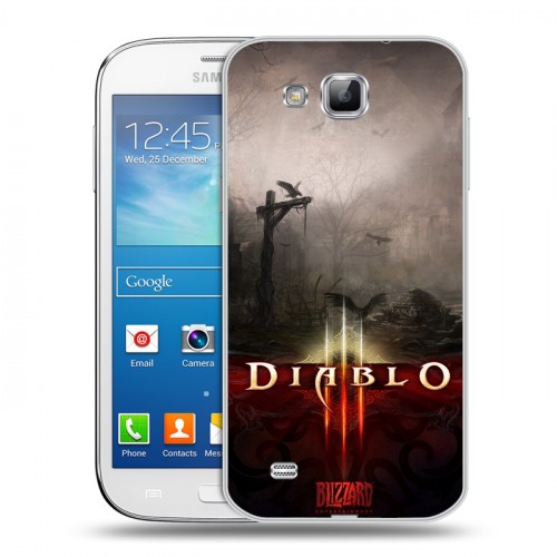 Дизайнерский пластиковый чехол для Samsung Galaxy Premier Diablo