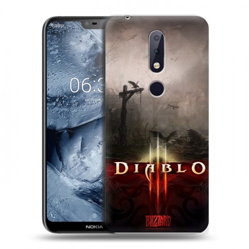 Дизайнерский пластиковый чехол для Nokia 6.1 Plus Diablo