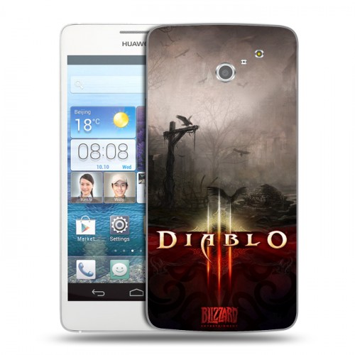 Дизайнерский пластиковый чехол для Huawei Ascend D2 Diablo