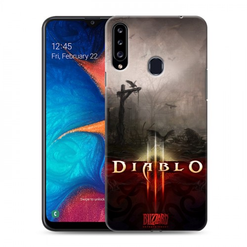 Дизайнерский пластиковый чехол для Samsung Galaxy A20s Diablo