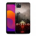 Дизайнерский силиконовый с усиленными углами чехол для Huawei Honor 9S Diablo