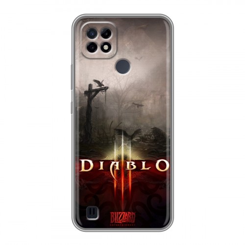 Дизайнерский силиконовый чехол для Realme C21 Diablo