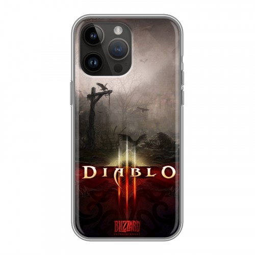 Дизайнерский пластиковый чехол для Iphone 14 Pro Max Diablo