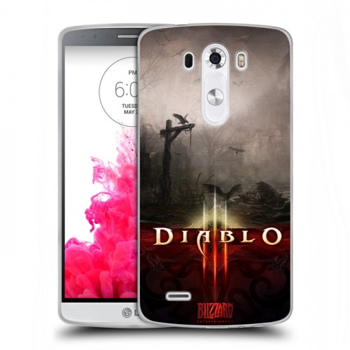 Дизайнерский пластиковый чехол для LG G3 (Dual-LTE) Diablo