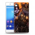 Дизайнерский пластиковый чехол для Sony Xperia Z3+ Diablo