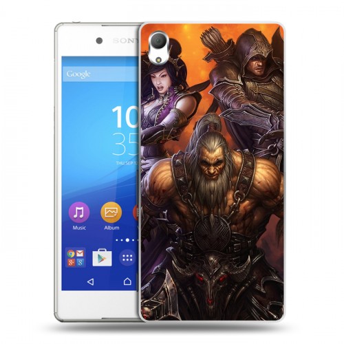 Дизайнерский пластиковый чехол для Sony Xperia Z3+ Diablo