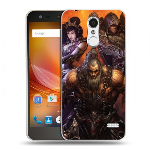 Дизайнерский пластиковый чехол для ZTE Blade X5 Diablo