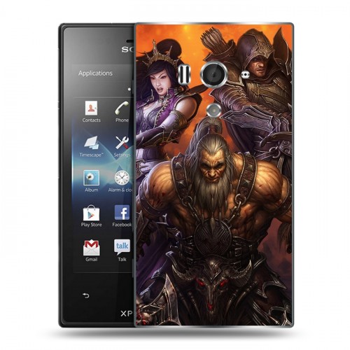 Дизайнерский пластиковый чехол для Sony Xperia acro S Diablo