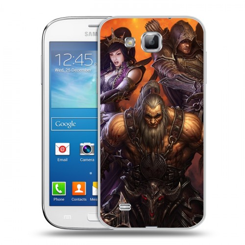 Дизайнерский пластиковый чехол для Samsung Galaxy Premier Diablo