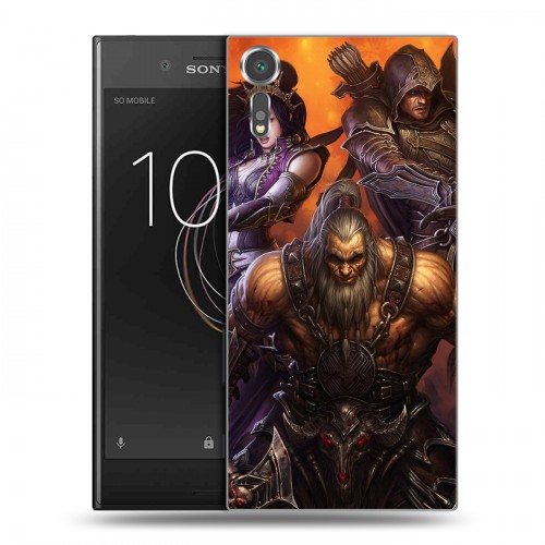 Дизайнерский пластиковый чехол для Sony Xperia XZs Diablo