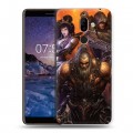 Дизайнерский пластиковый чехол для Nokia 7 Plus Diablo