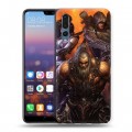 Дизайнерский силиконовый с усиленными углами чехол для Huawei P20 Pro Diablo