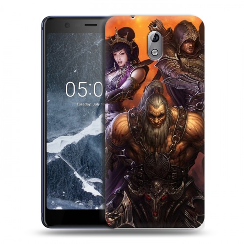 Дизайнерский силиконовый чехол для Nokia 3.1 Diablo