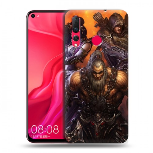 Дизайнерский пластиковый чехол для Huawei Nova 4 Diablo