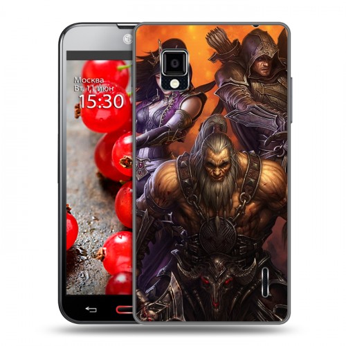 Дизайнерский пластиковый чехол для LG Optimus G Diablo